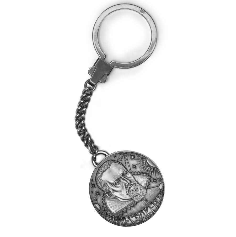 Silber-Schlüsselanhänger Johannes Kepler