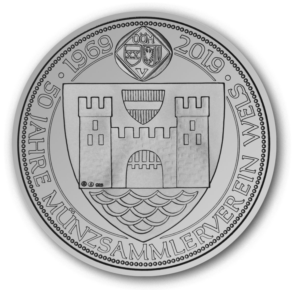 Kaiser Maximilian Medaille Münzsammler Wels