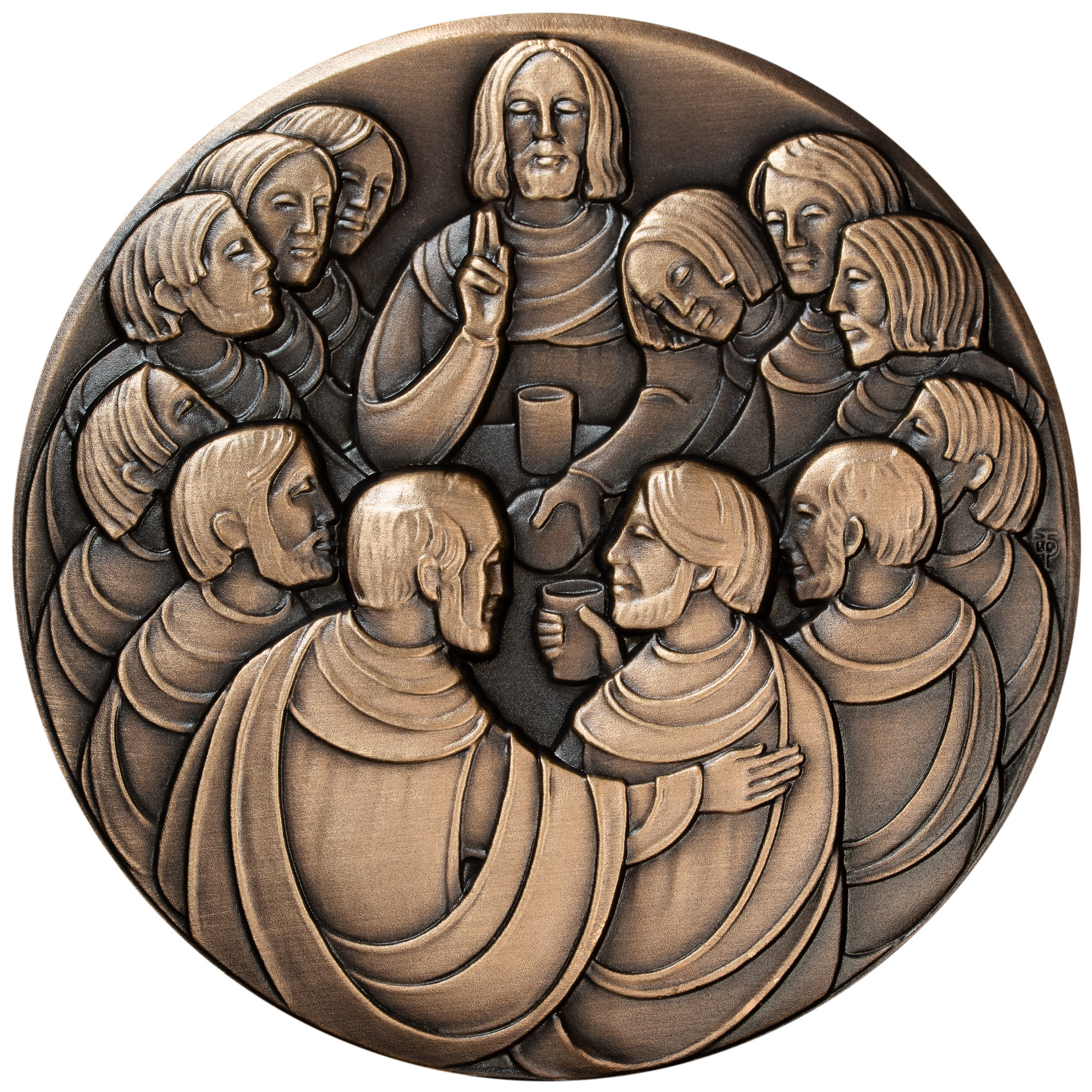 Geschenk-Medaille zur Erstkommunion, Vorderseite