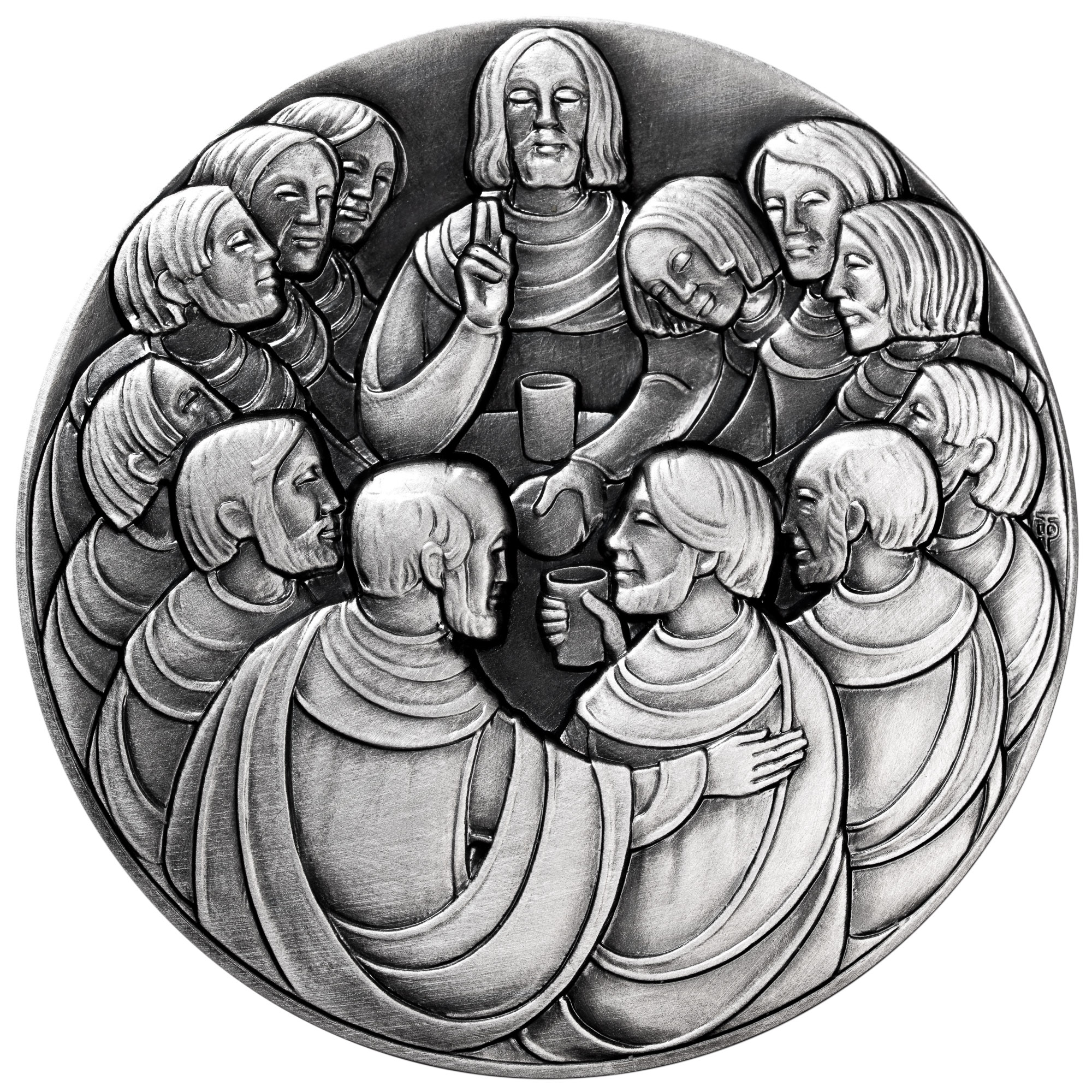 Geschenk-Medaille zur Erstkommunion, Vorderseite