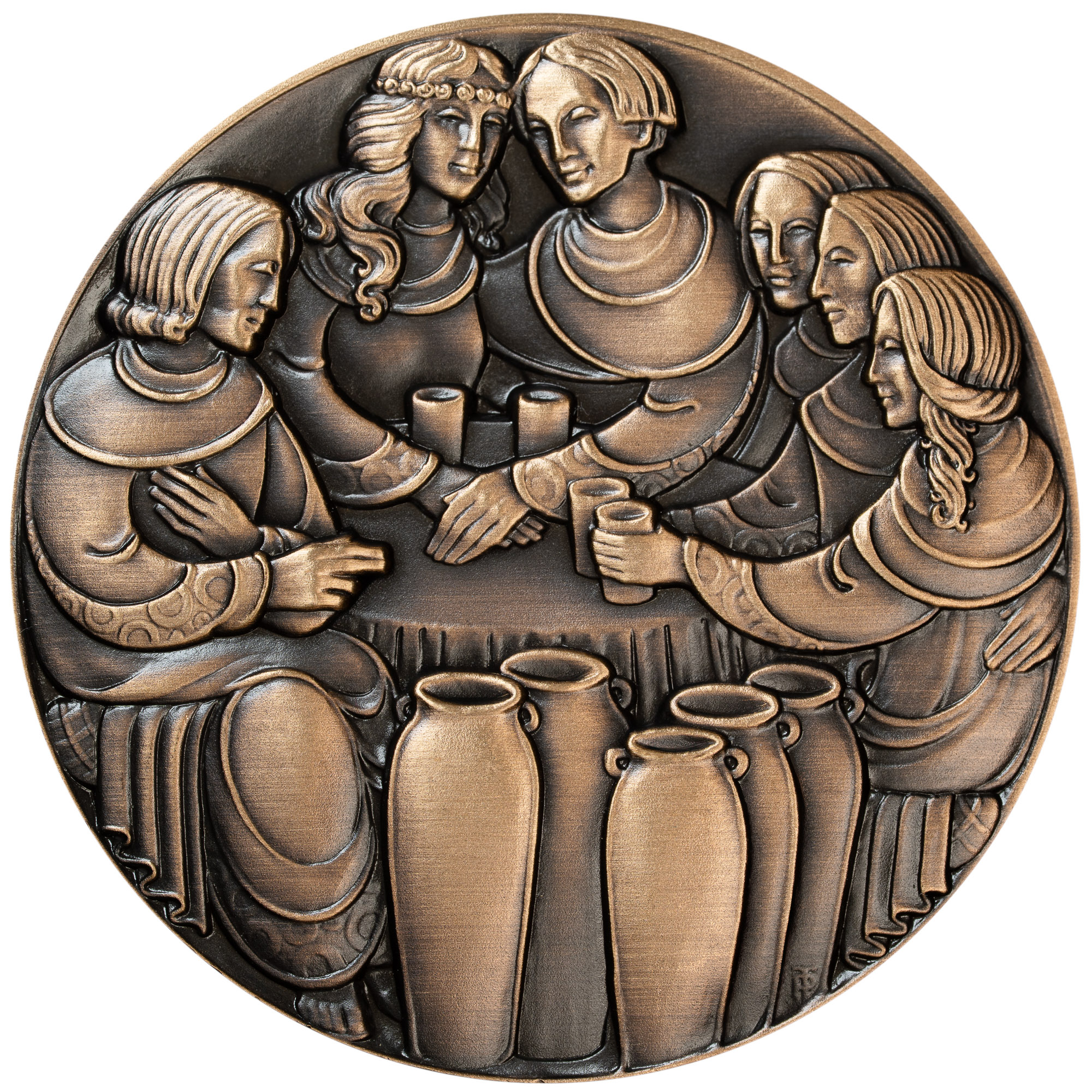 Geschenk-Medaille zur Hochzeit, Vorderseite