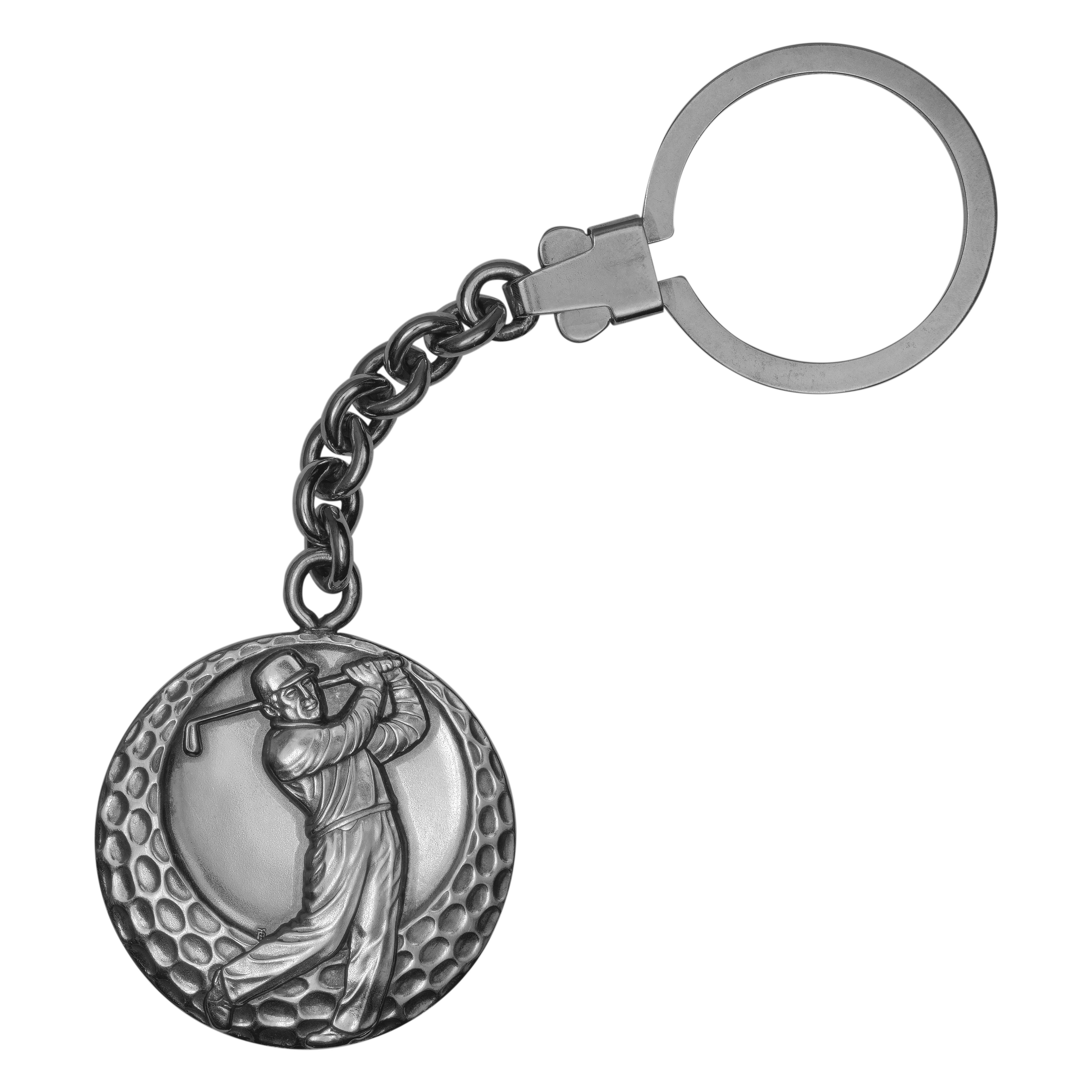 Silber Schlüsselanhänger Golf, Vorderseite